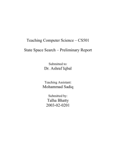 Report - Suraj @ LUMS