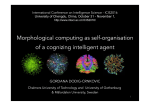 Morphological computing as self-organisation of a cognizing