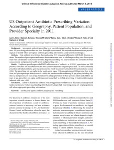US Outpatient Antibiotic Prescribing Variation According to