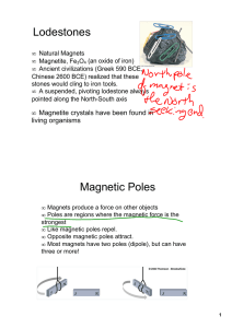 Lodestones Magnetic Poles