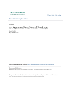 An Argument For A Neutral Free Logic