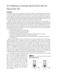 Lab 16. Mechanisms of Inheritance: How Do Fruit Flies Inherit the