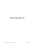 Psychiatry II