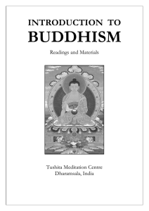Introduction to Buddhism - Tushita Meditation Centre