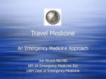 Travel Medicine - Travel and Emergency Medicine