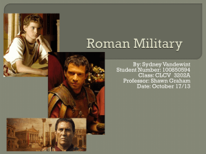 Rome Presentation - Roman Archaeology for Historians