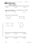 Skills Practice Angles of Polygons