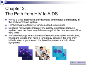 Module 1: HIV/AIDS: The Epidemic