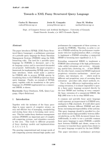 Towards a XML Fuzzy Structured Query Language