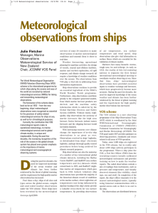 Meteorological observations from ships