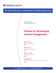 Policies for Developing Country Engagement