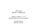 Module 1 – Background - Dalhousie University