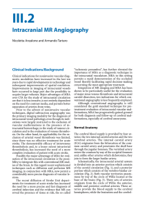 III.2 Intracranial MR Angiography