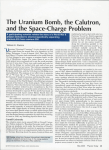 The Uranium Bomb^ the Calutron, and the Space
