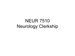 NEUR 7510 Neurology Clerkship