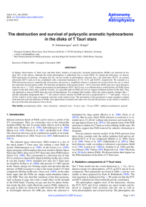 The destruction and survival of polycyclic aromatic hydrocarbons in