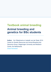 Textbook Animal Breeding and Genetics