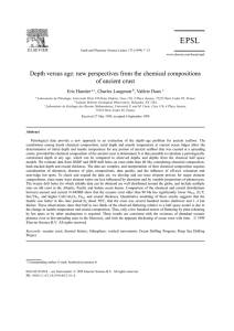 Depth versus age: new perspectives from the chemical compositions