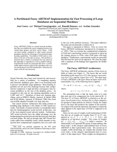 A Partitioned Fuzzy ARTMAP Implementation for Fast Processing of