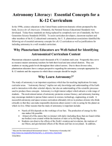 k12concepts-april2015 - Great Lakes Planetarium Association