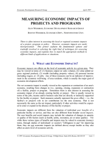 Assessing Economic Impacts - Economic Development Research