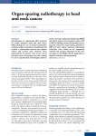 Organ-sparing radiotherapy in head and neck cancer