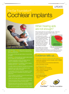 Cochlear implants