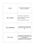 CELLS CELL THEORY CELL MEMBRANE CELL WALL