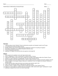 World History II: Reformation Crossword Puzzle Block