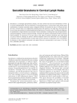 Sarcoidal Granuloma in Cervical Lymph Nodes