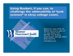 Using Daubert, if you can, to challenge the admissibility of “junk
