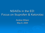 NSAIDs in the ED: Focus on ibuprofen and Ketorolac