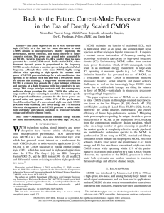 Current-Mode Processor in the Era of Deeply Scaled CMOS