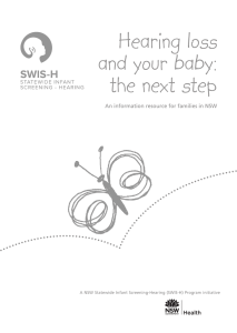 Hearing loss and your baby the next step
