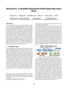 BlueCache: A Scalable Distributed Flash-based Key