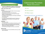 Colonoscopy Procedure Patient Instruction Booklet