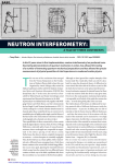 Neutron interferometry: a tale of three continents