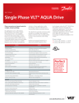 Single Phase VLT® AQUA Drive