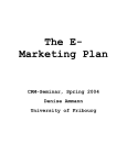 The E- Marketing Plan - Diuf