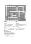 Chapter Two Crossword Puzzle 1 2 3 4 5 6 7 8 9 10 11 12 13 14 15