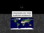 Changes on the earth*s surface