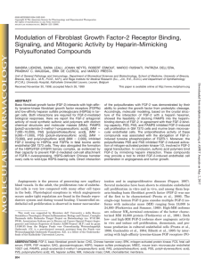 Modulation of Fibroblast Growth Factor