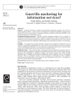 Guerrilla marketing for information services? - AUEB e