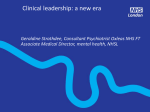 Clinical leadership: a new era