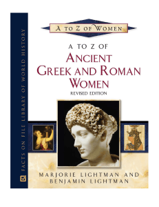 A to Z of Ancient Greek and Roman Women - Imperium