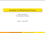 M3 - Grouping Mathematical Practices