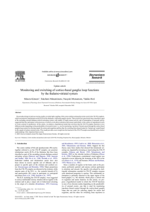 Monitoring and switching of cortico-basal ganglia loop