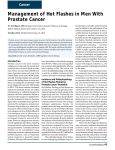Management of Hot Flashes in Men With Prostate Cancer