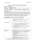 Acute Flash Pulmonary Edema