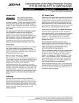 TB426: Characterization of the Output Protection Circuitry of